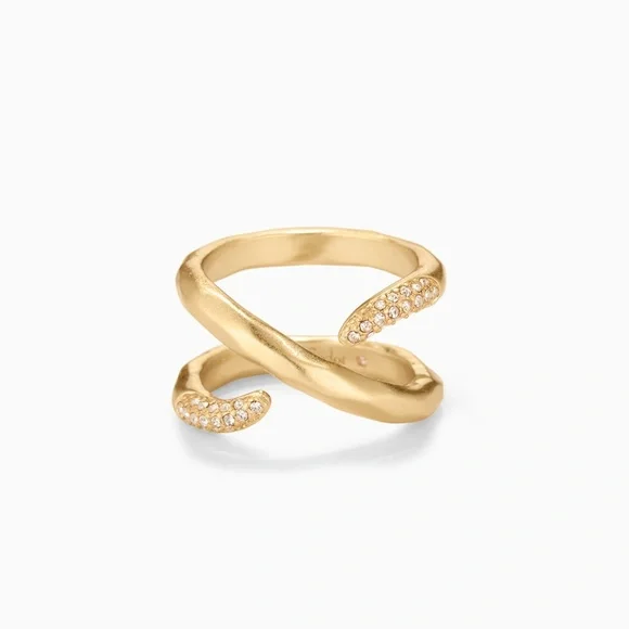 Stella & Dot | Gold + Pavé Aveda Wrap Ring Retired - Picture 5 of 9